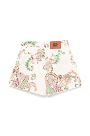 shorts in cotone bianco ETRO KIDS | GW6B49P0523105MC